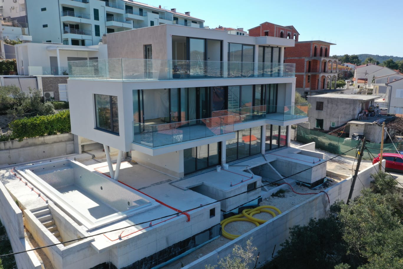 Neubau Villa Kroatien Immobilie Ferienimmobilie Split